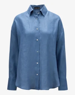 Besna Leinen-Hemdbluse Oversize Fit