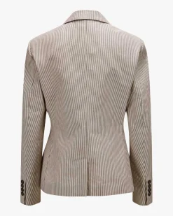 Blazer aus Baumwolle und Leinen