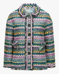 Blazer aus Baumwoll-Mix