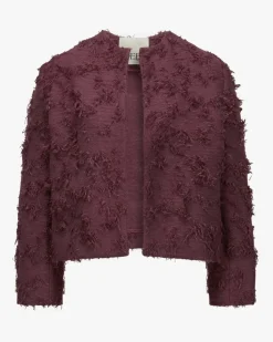 Blazer aus Baumwoll-Mix