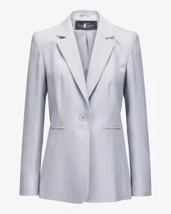 Blazer aus Leinen-Mix