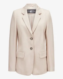 Blazer aus Viskose-Mix