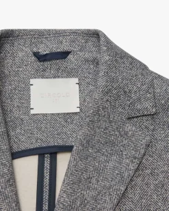 Blazer Slim Fit aus Baumwoll-Mix