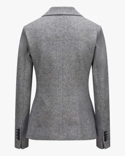 Blazer Slim Fit aus Baumwoll-Mix