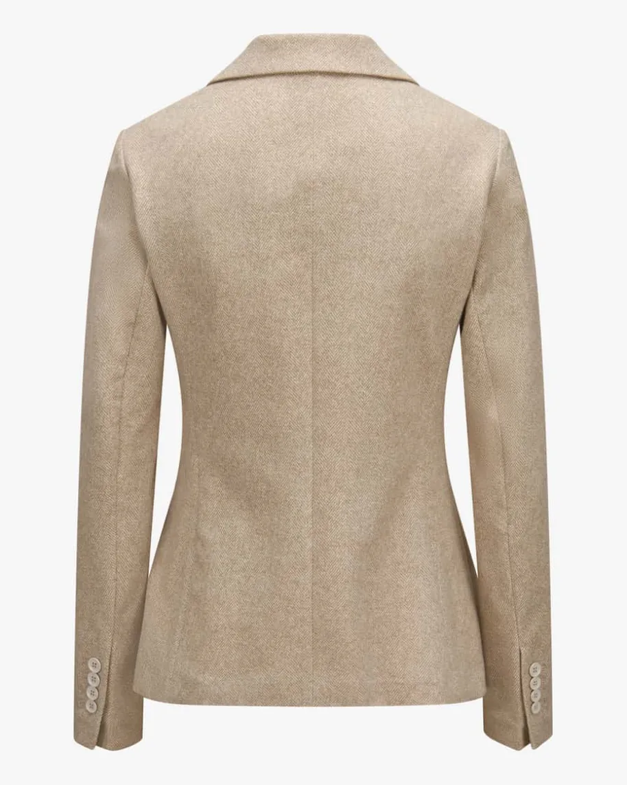 Blazer Slim Fit aus Baumwoll-Mix