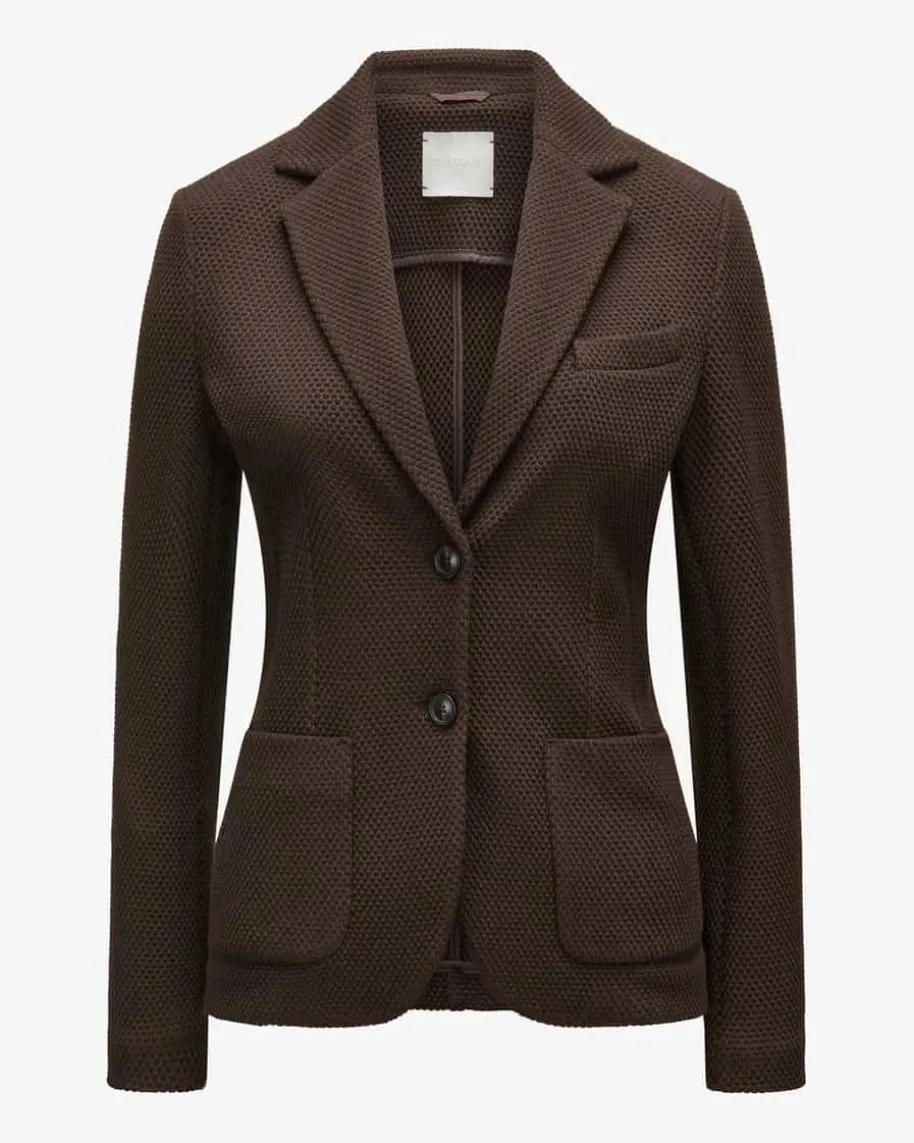 Blazer Slim Fit aus Schurwoll-Mix