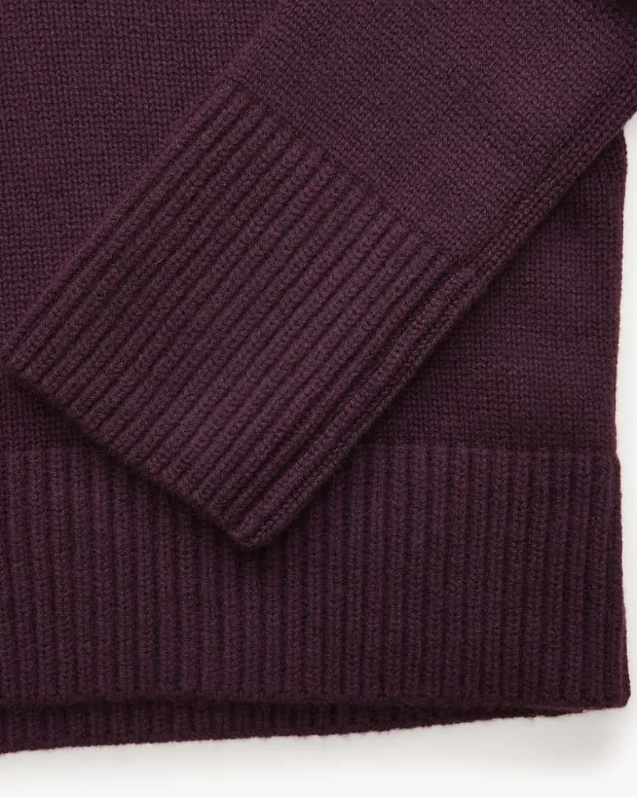 Cashmere-Stehkragenpullover
