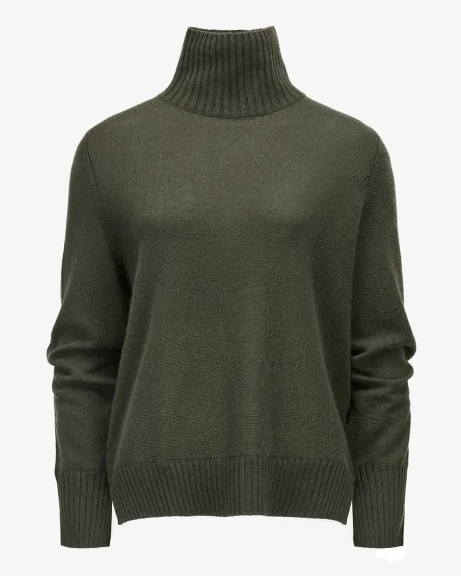 Cashmere-Stehkragenpullover