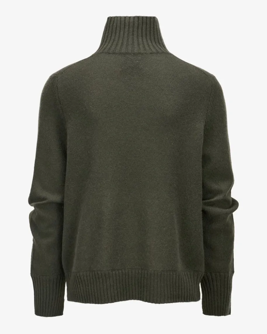 Cashmere-Stehkragenpullover