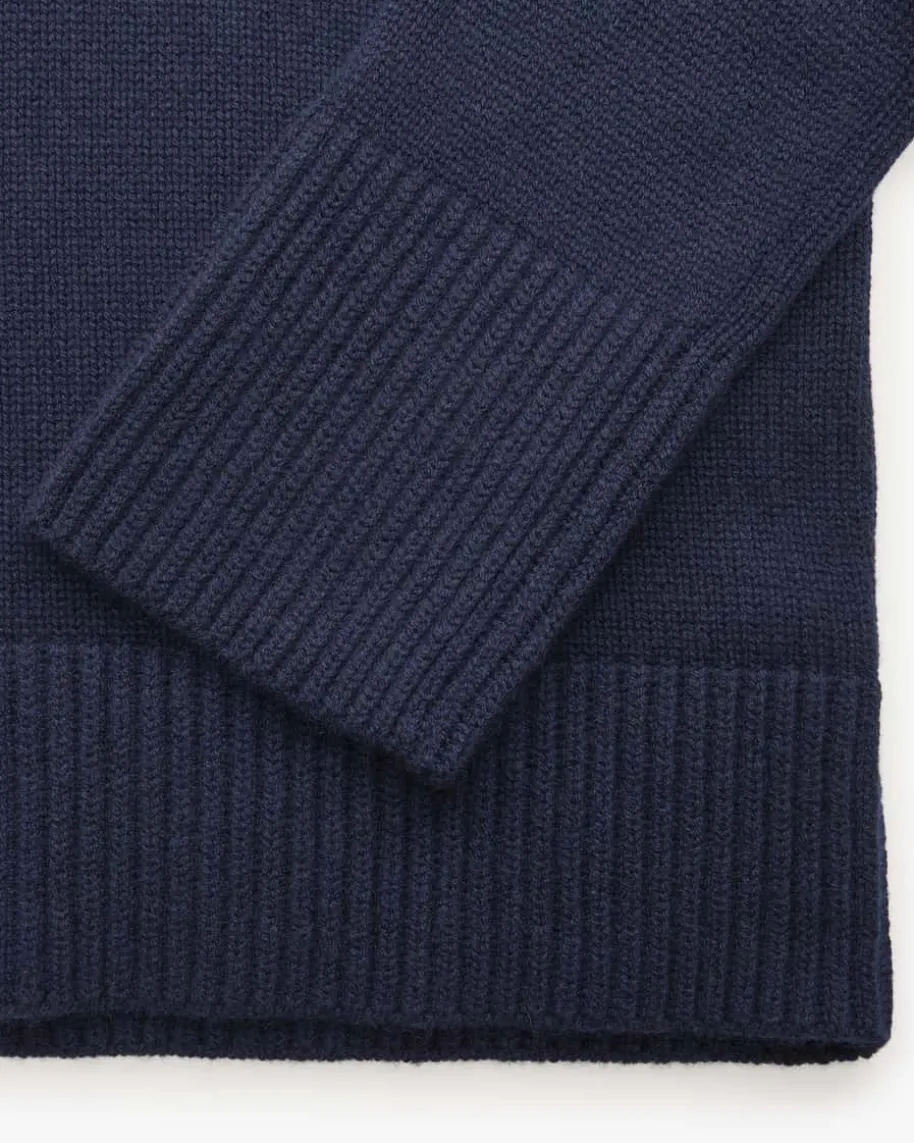 Cashmere-Stehkragenpullover