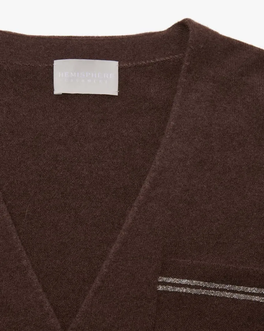 Cashmere-Strickjacke