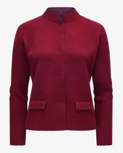 Cashmere-Wende-Strickjacke