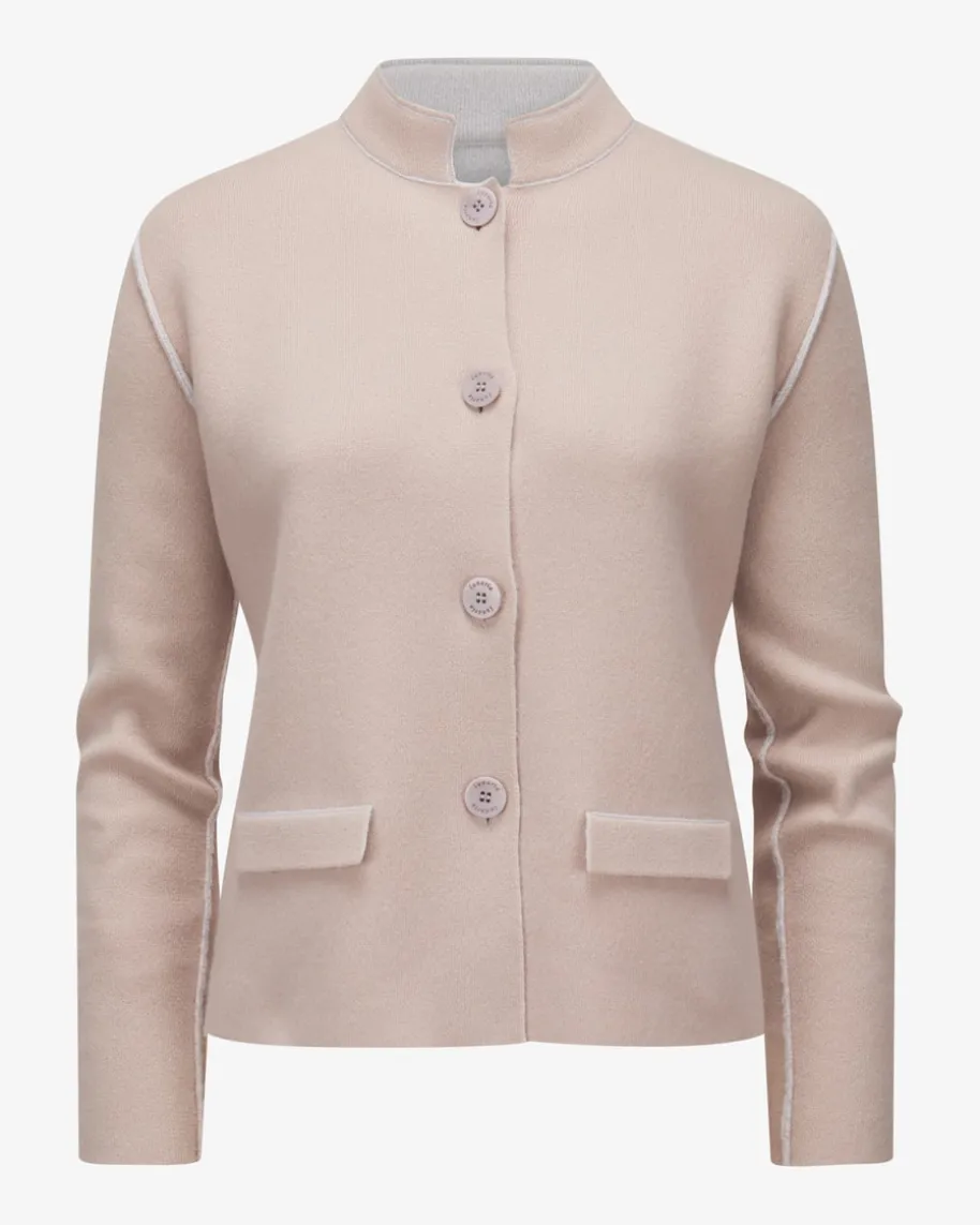 Cashmere-Wende-Strickjacke