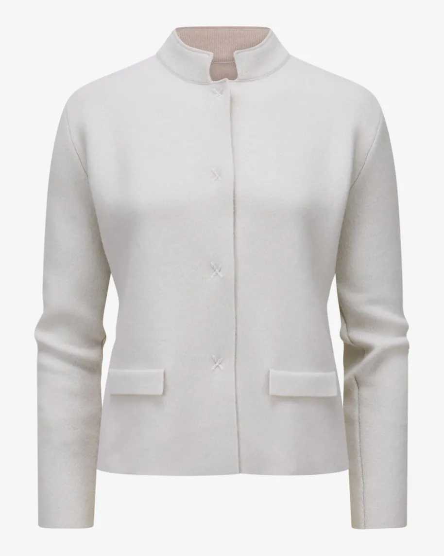 Cashmere-Wende-Strickjacke