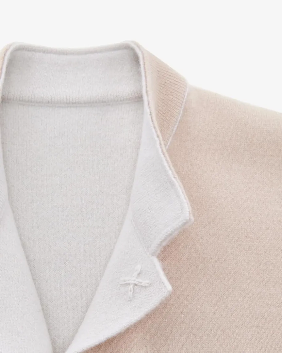 Cashmere-Wende-Strickjacke