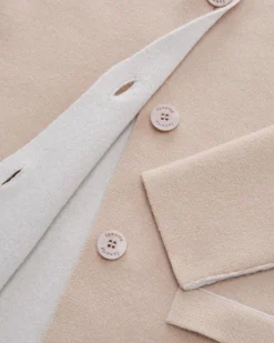 Cashmere-Wende-Strickjacke