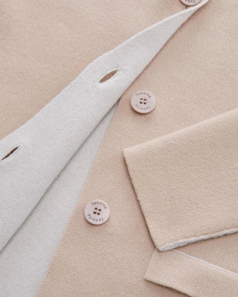 Cashmere-Wende-Strickjacke