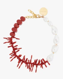 Coral Pearl Kette