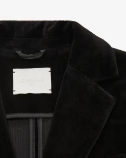 Cordblazer Slim Fit aus Baumwoll-Mix