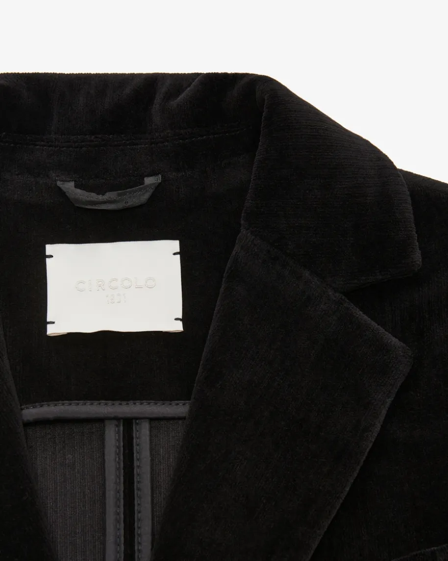 Cordblazer Slim Fit aus Baumwoll-Mix