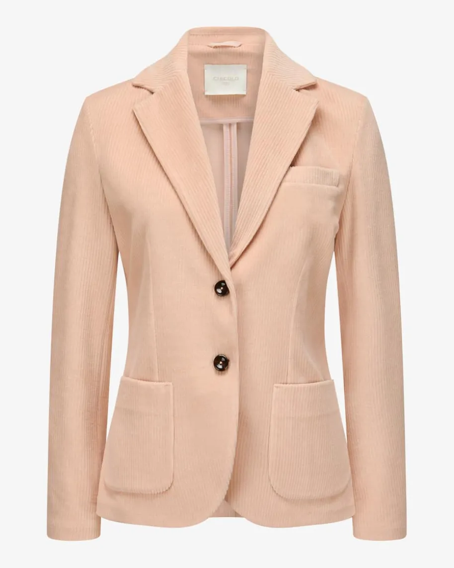 Cordblazer Slim Fit aus Baumwoll-Mix