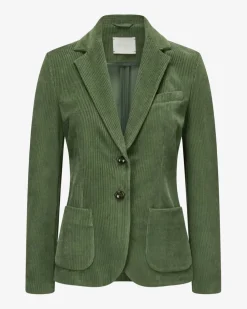 Cordblazer Slim Fit aus Baumwoll-Mix