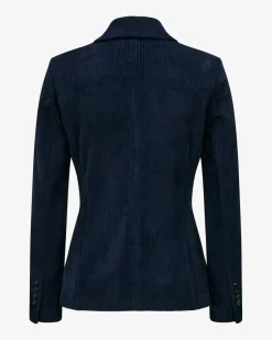 Cordblazer Slim Fit aus Baumwoll-Mix