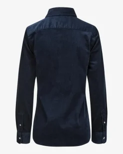 Cord-Hemdbluse Slim Fit