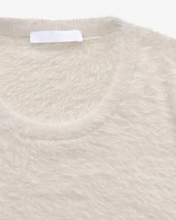 Crop Eyelash Strickshirt