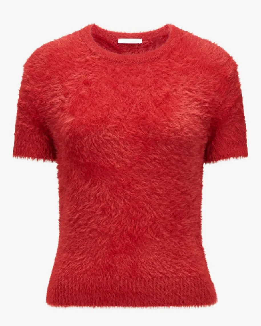 Crop Eyelash Strickshirt