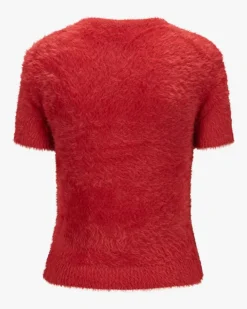 Crop Eyelash Strickshirt