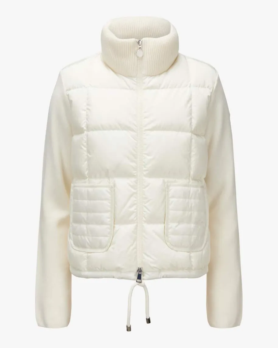 Daunen-Strickjacke