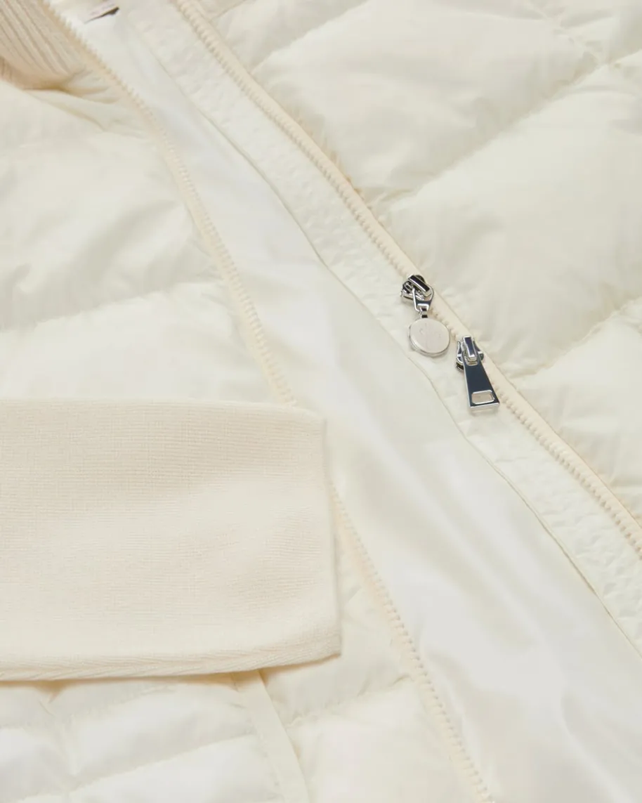 Daunen-Strickjacke
