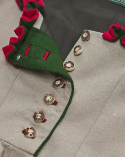 Dirndl lang mit Seidenschürze