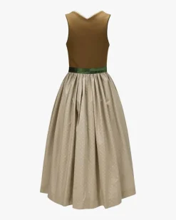 Dirndl lang mit Seidenschürze