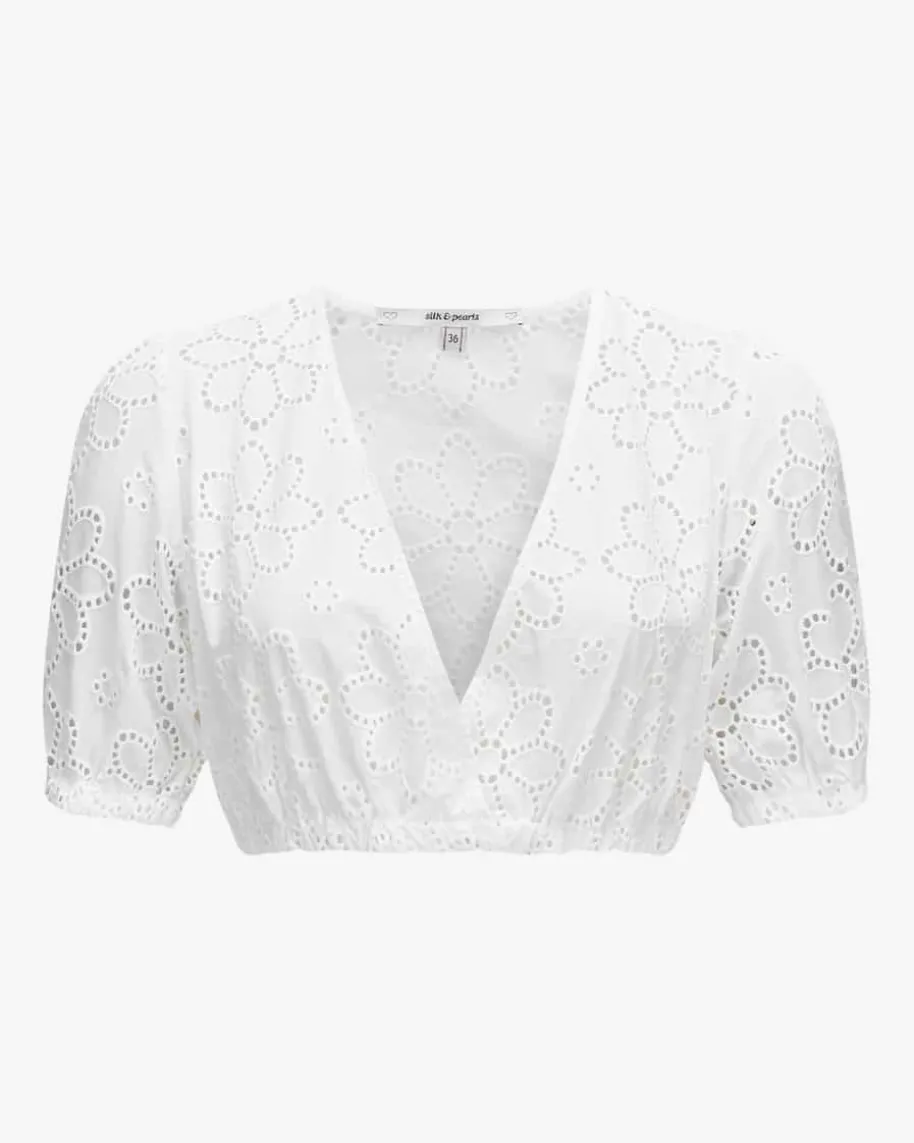 Dirndlbluse Semi-Transparent