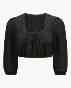 Dirndlbluse Semi-Transparent