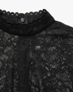 Dirndlbluse semi-transparent