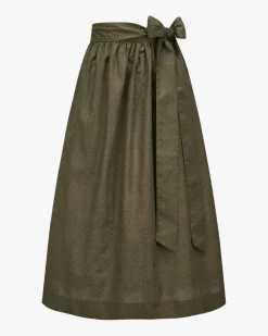 Dirndlschürze lang aus Baumwolle