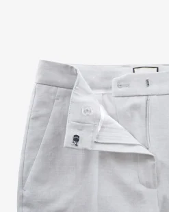 Domenica Hose aus Leinen-Mix