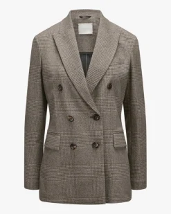 Doppelreiher-Blazer aus Baumwoll-Mix