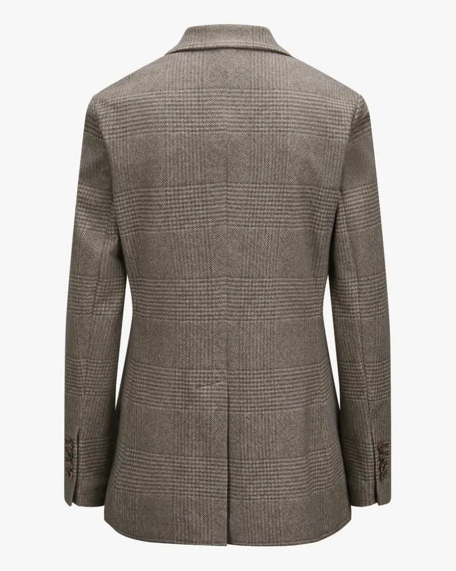 Doppelreiher-Blazer aus Baumwoll-Mix