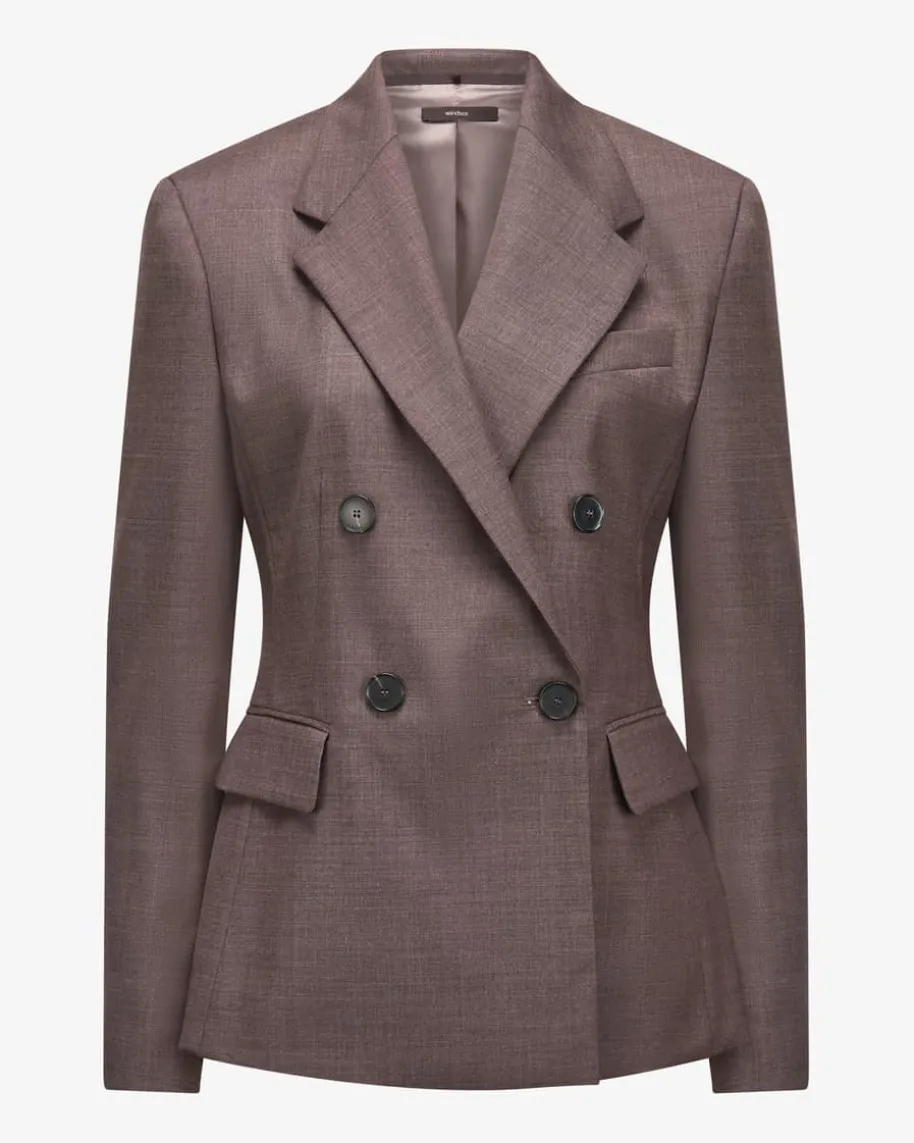 Doppelreiher-Blazer aus Schurwolle