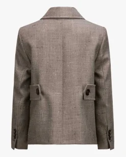 Doppelreiher-Blazer aus Schurwolle