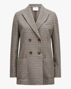 Doppelreiher-Blazer aus Schurwolle und Cashmere