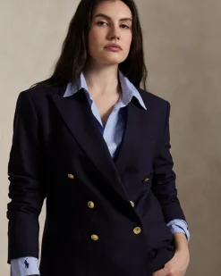 Doppelreiher-Blazer aus Woll-Mix