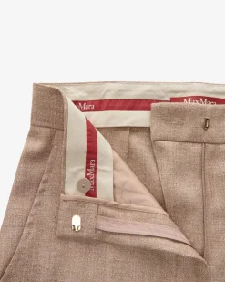 Eziana Hose aus Schurwoll-Leinen-Mix