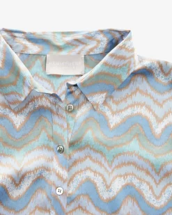 Fancy Seiden-Blusenkleid