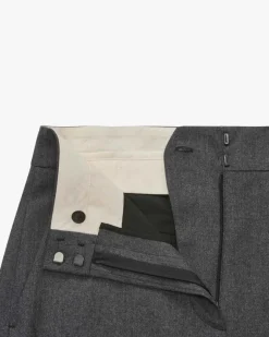 Flanellhose aus Schurwoll-Mix