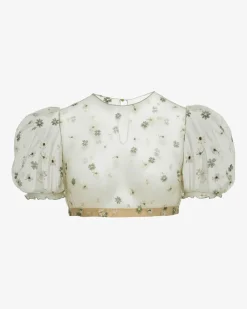 Florentina Dirndlbluse Semi-Transparent